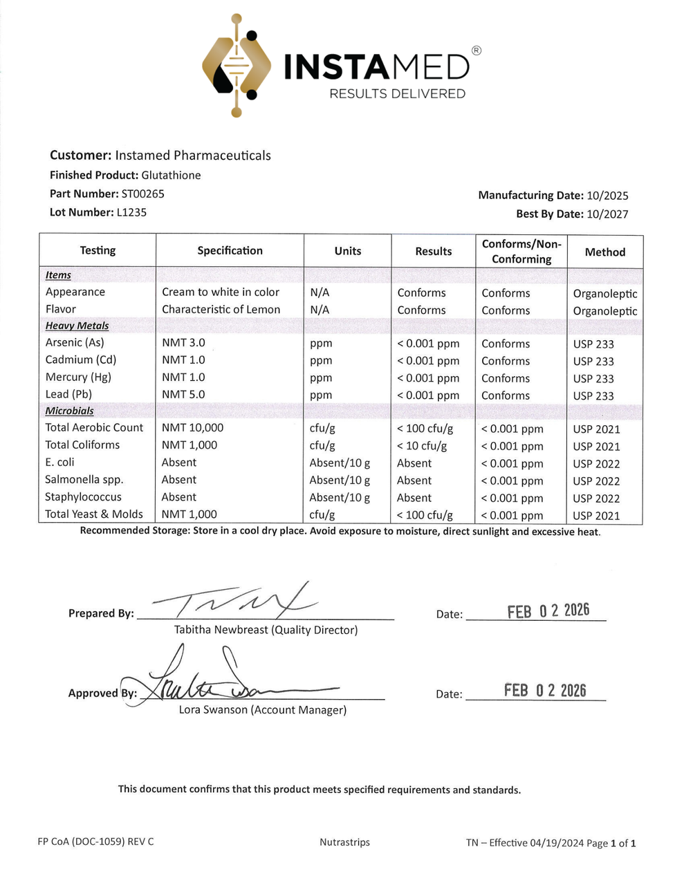 Vitality - Glutathione view 3